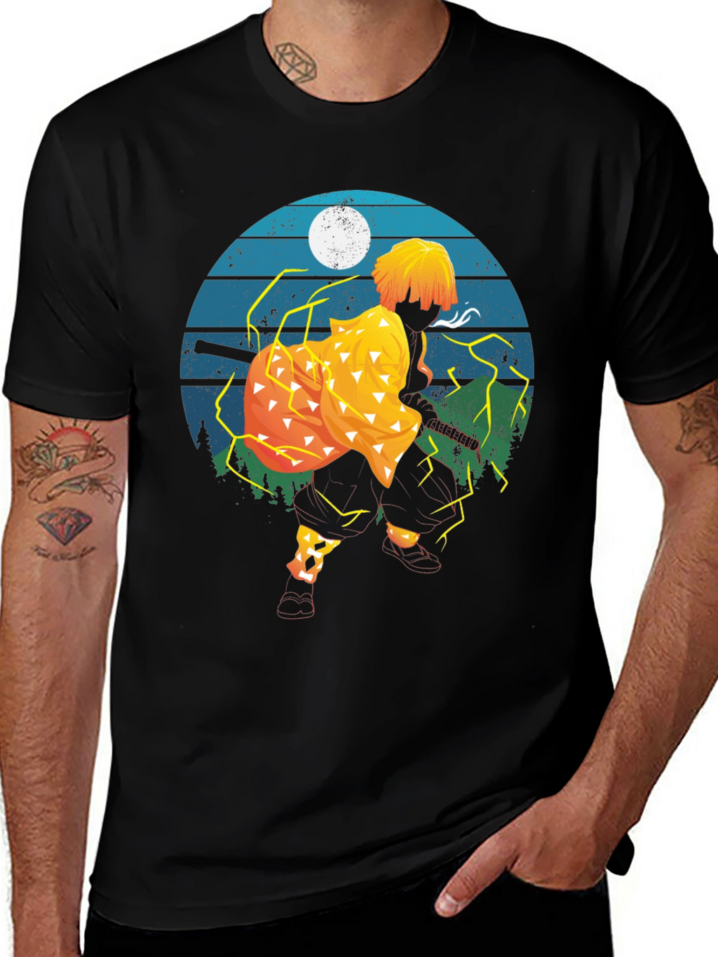 Zenitsu Anime Graphic T-Shirt