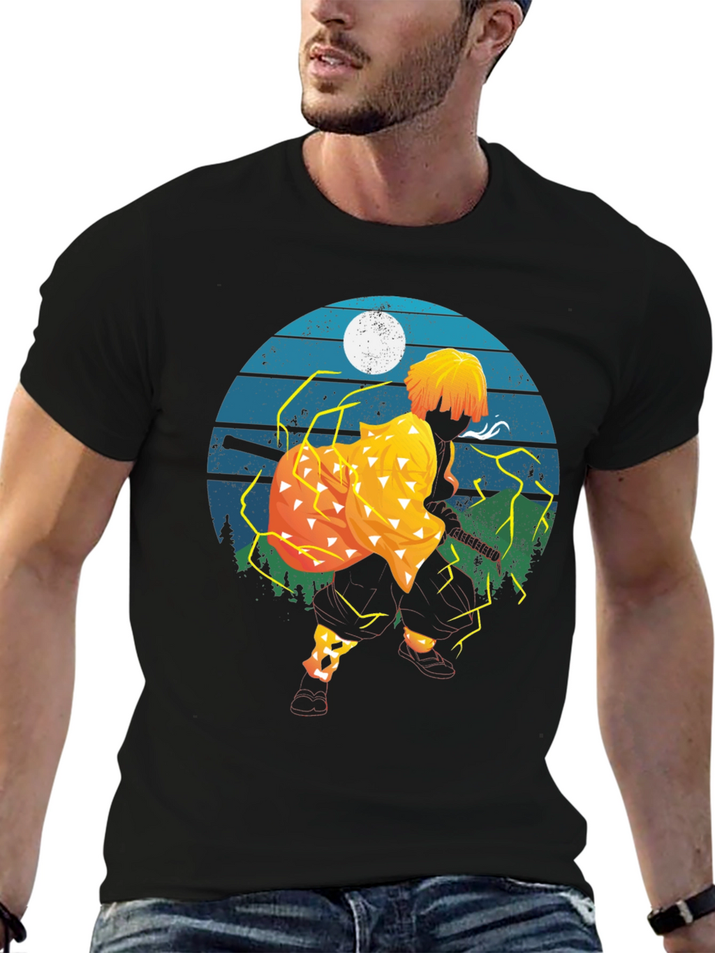Zenitsu Anime Graphic T-Shirt