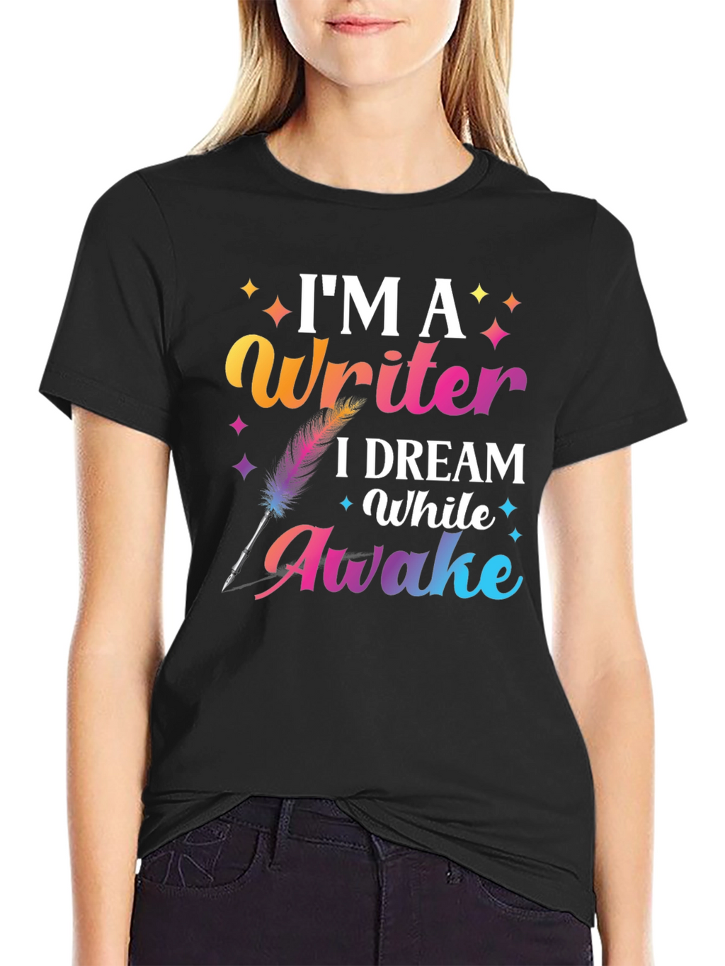 Im a Writer T-Shirt Dream While Awake Graphic Tee