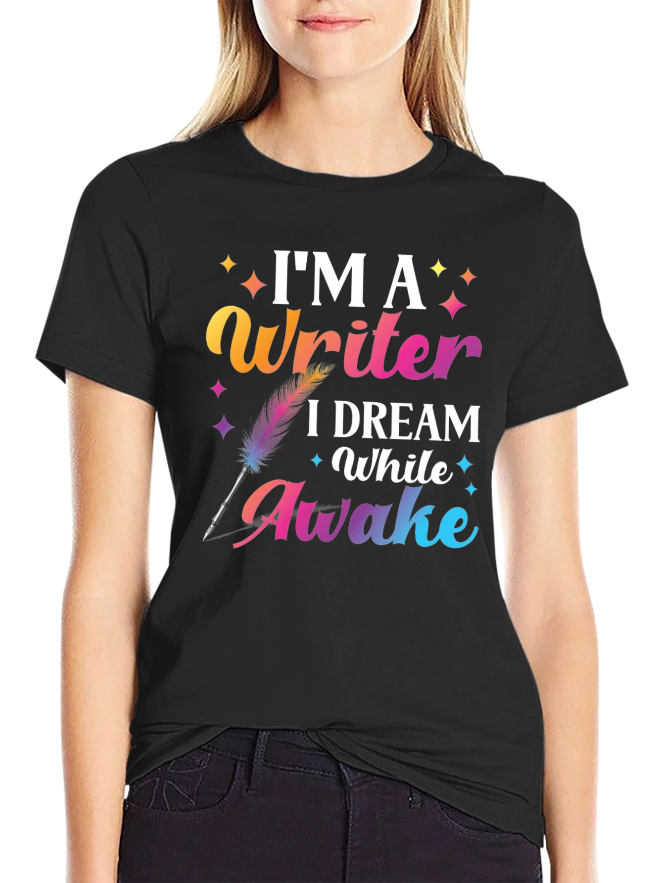 Im a Writer T-Shirt Dream While Awake Graphic Tee
