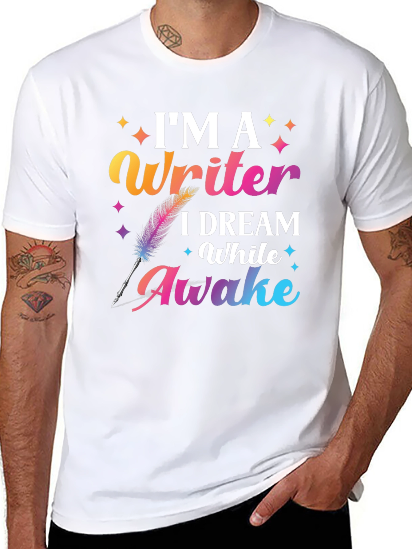 Im a Writer T-Shirt Dream While Awake Graphic Tee