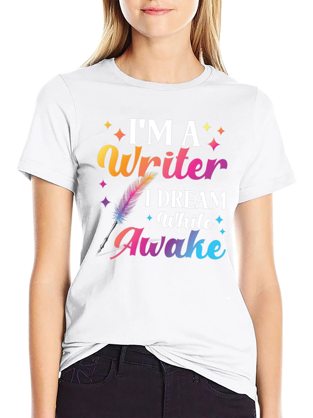 Im a Writer T-Shirt Dream While Awake Graphic Tee