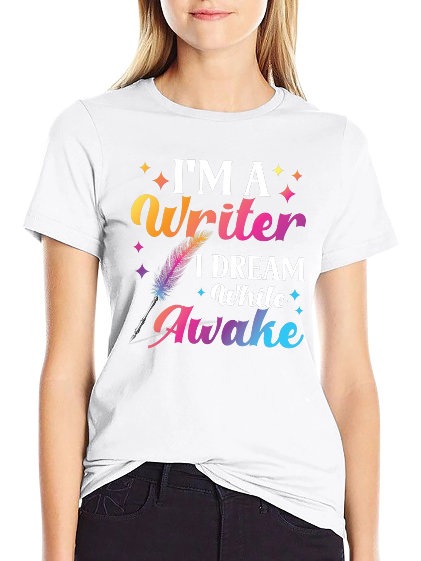 Im a Writer T-Shirt Dream While Awake Graphic Tee