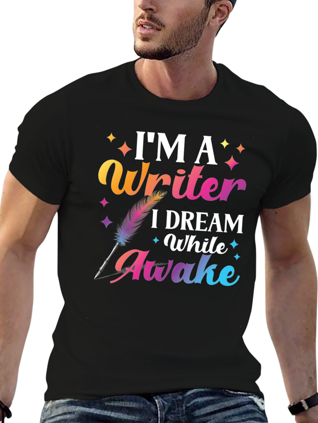 Im a Writer T-Shirt Dream While Awake Graphic Tee