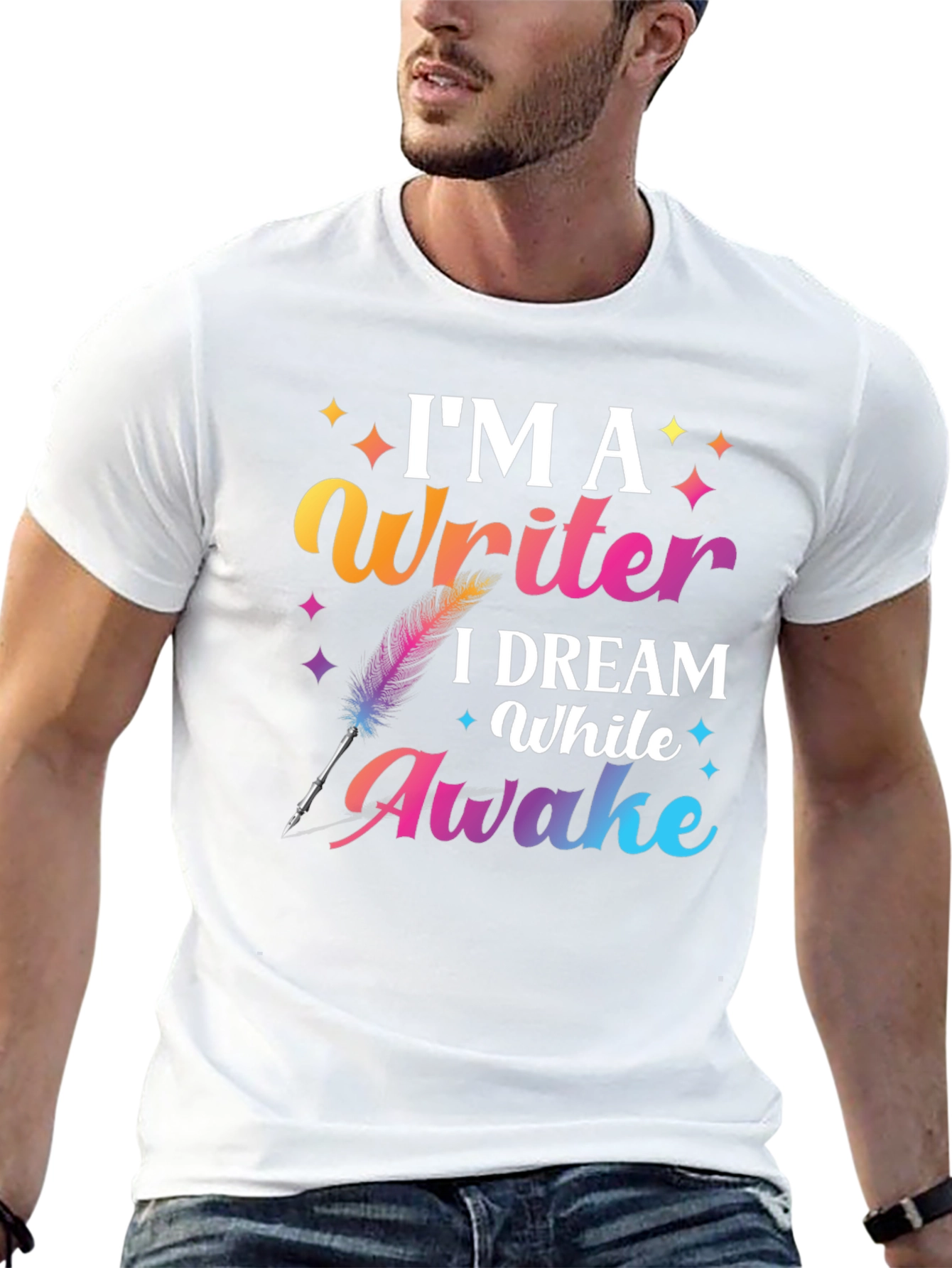 Im a Writer T-Shirt Dream While Awake Graphic Tee
