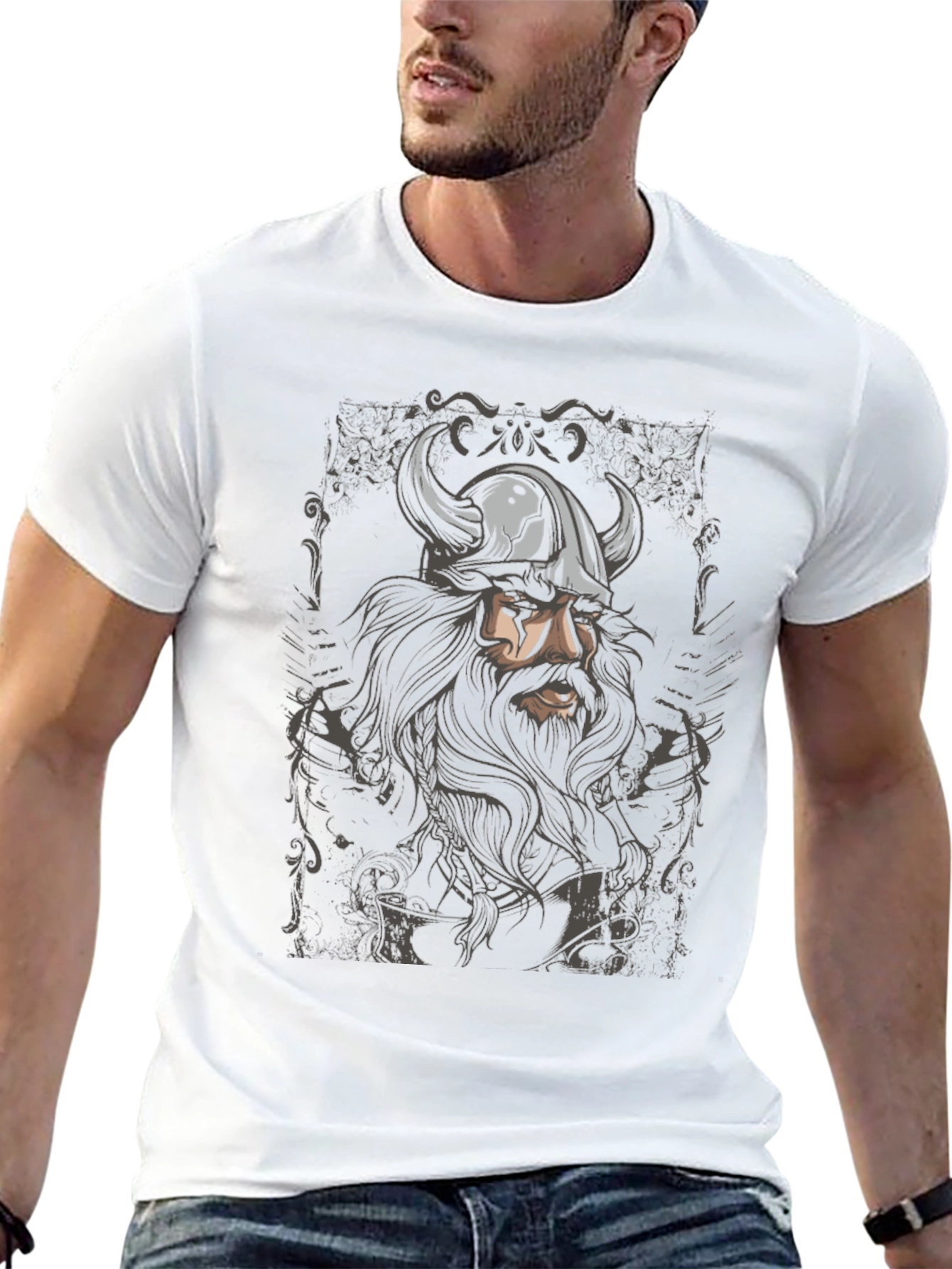Viking Warrior Graphic T-Shirt