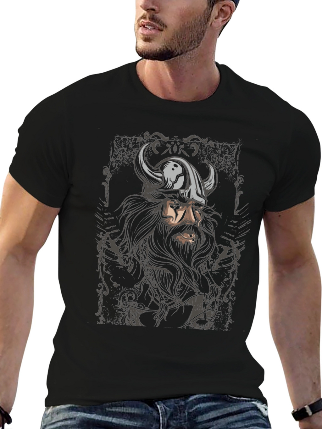 Viking Warrior Graphic T-Shirt