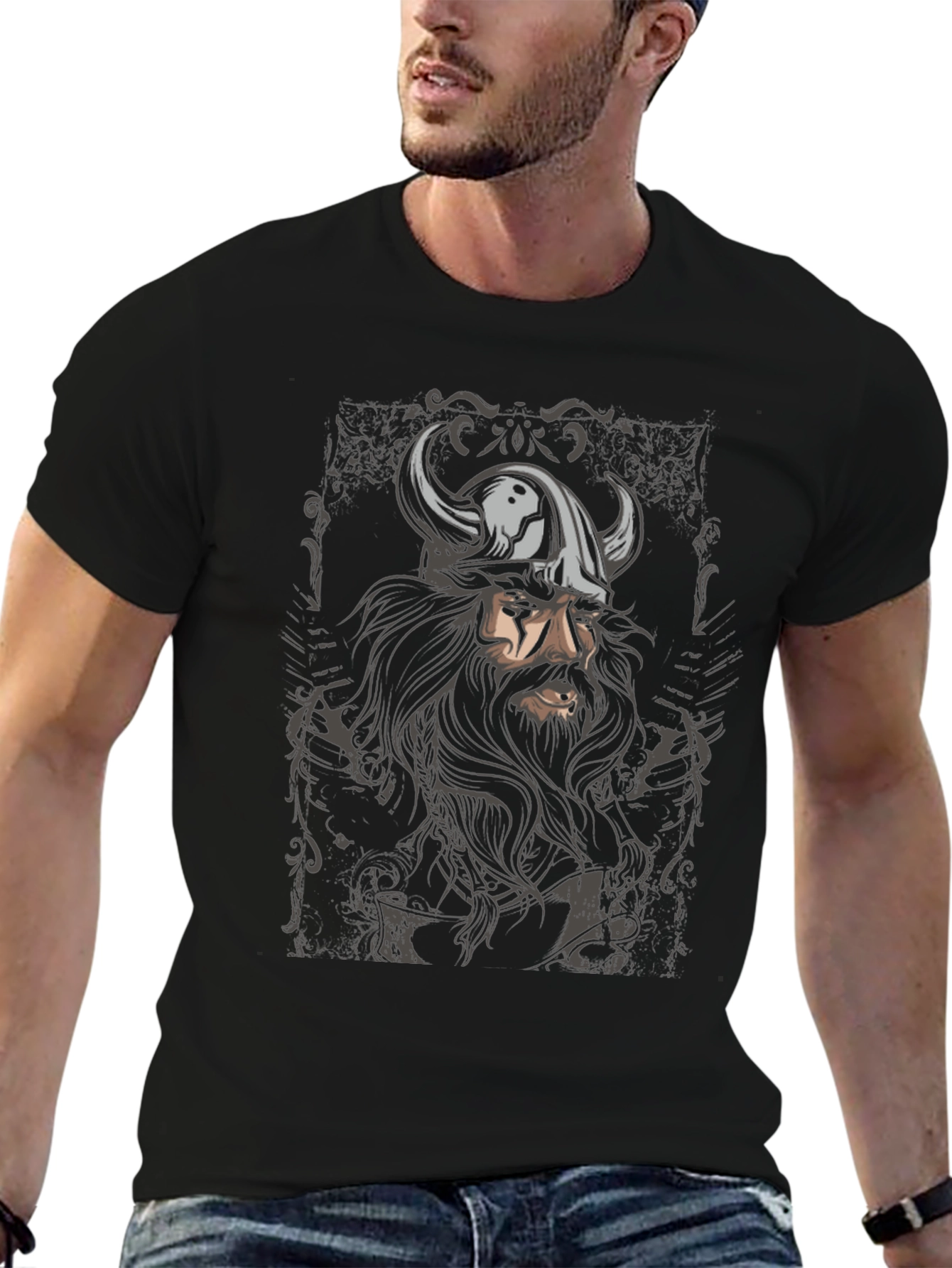 Viking Warrior Graphic T-Shirt