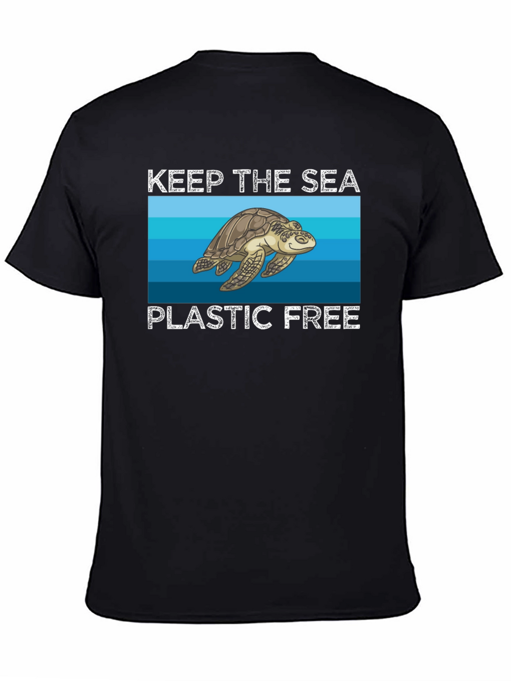 Keep the Sea Plastic Free Turtle Graphic Tee