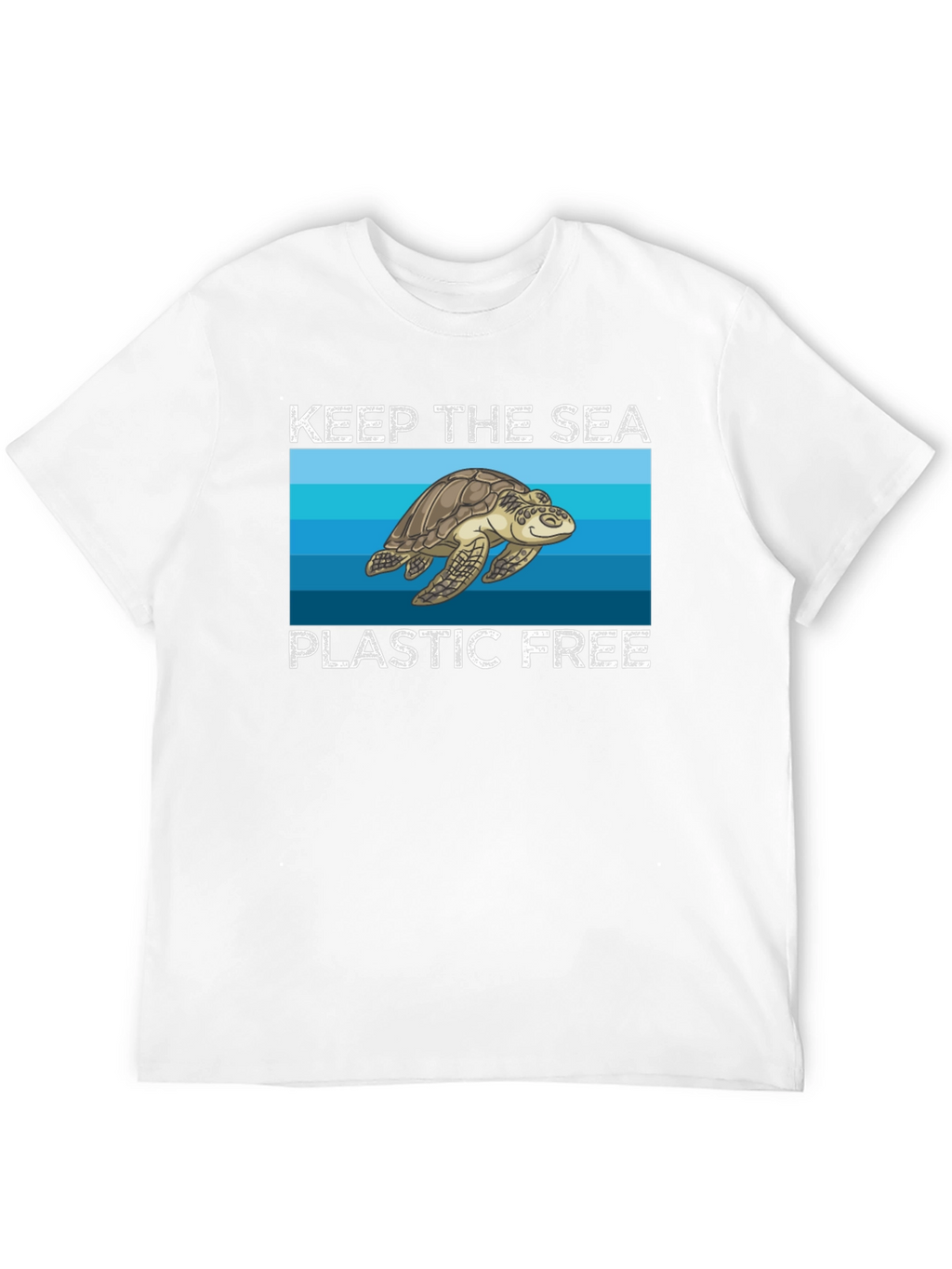 Keep the Sea Plastic Free Turtle Graphic Tee