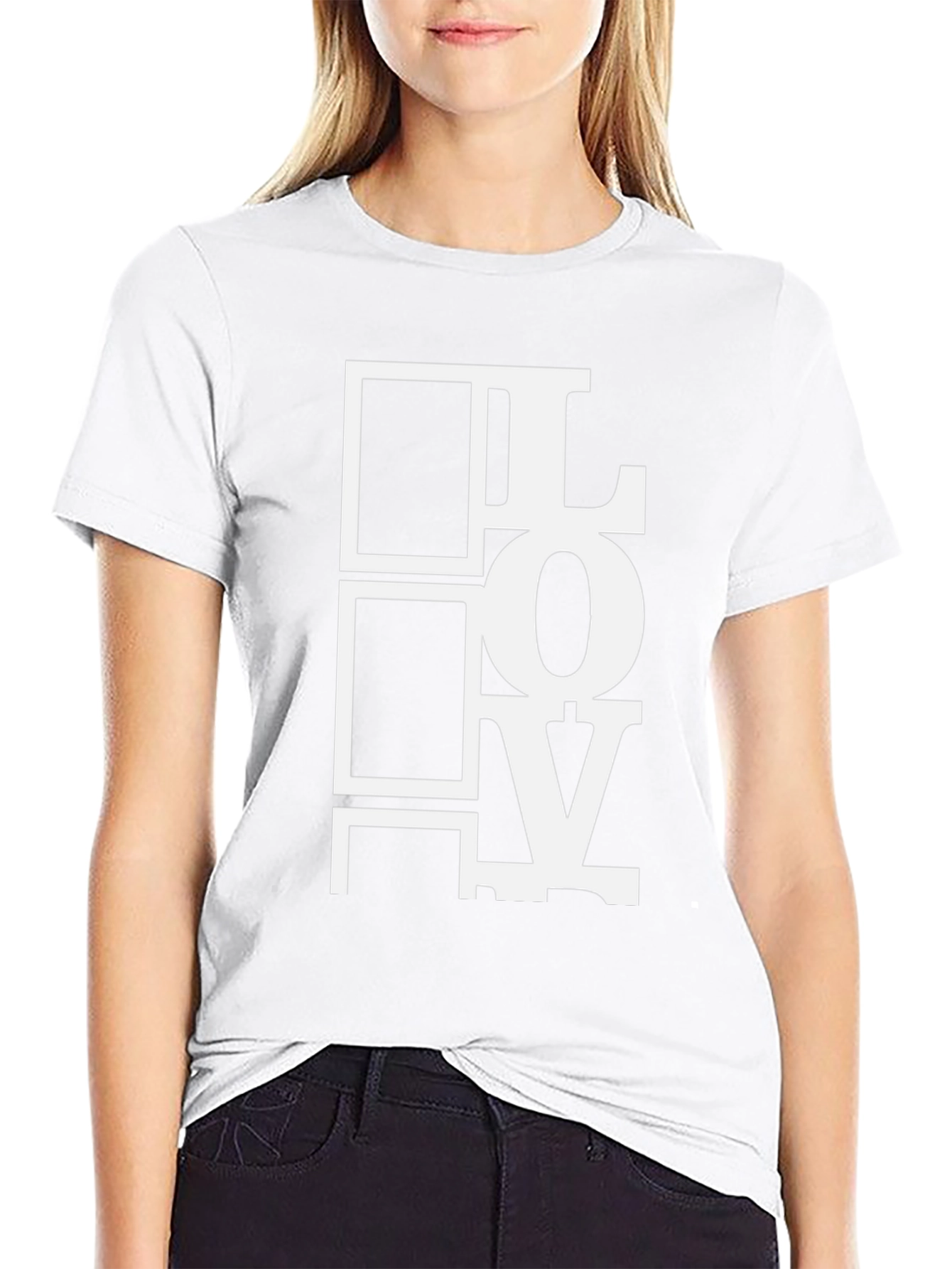 Love Graphic Print Tee - Stylish Black T-Shirt