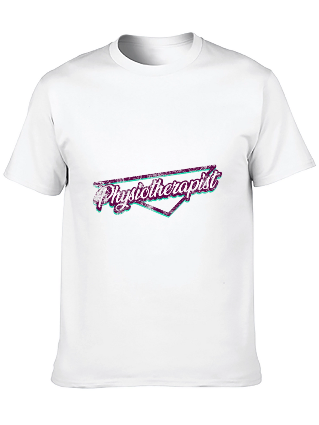 Retro Physiotherapist Graphic T-Shirt - Black