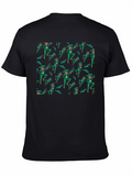Mariachi Dancer Pattern Black T-Shirt