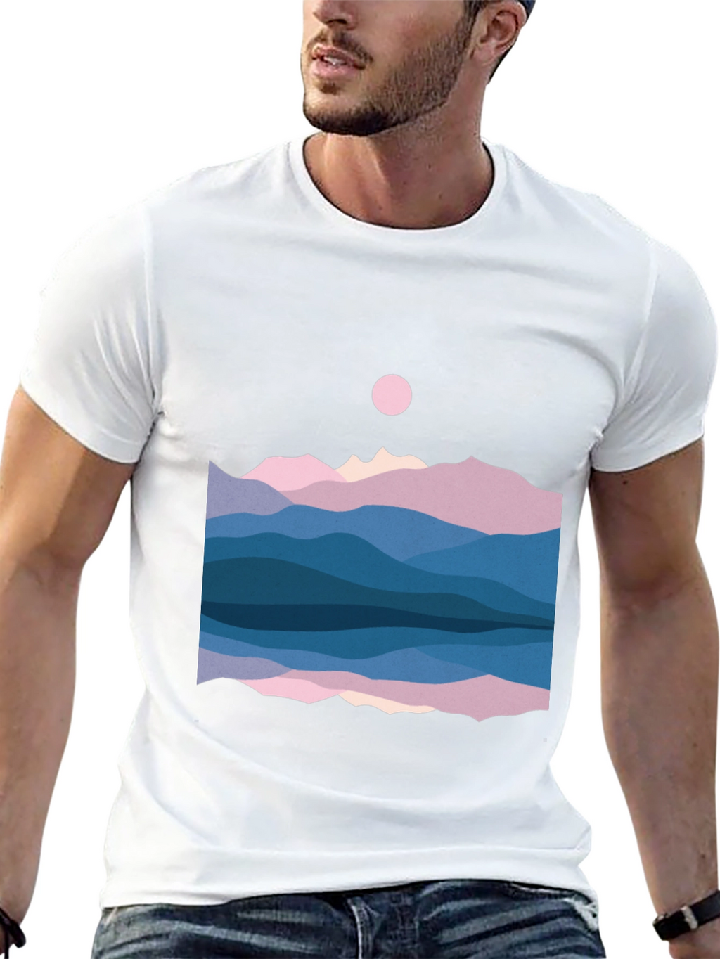 Mountainscape Graphic Tee - Nature Inspired Shirt