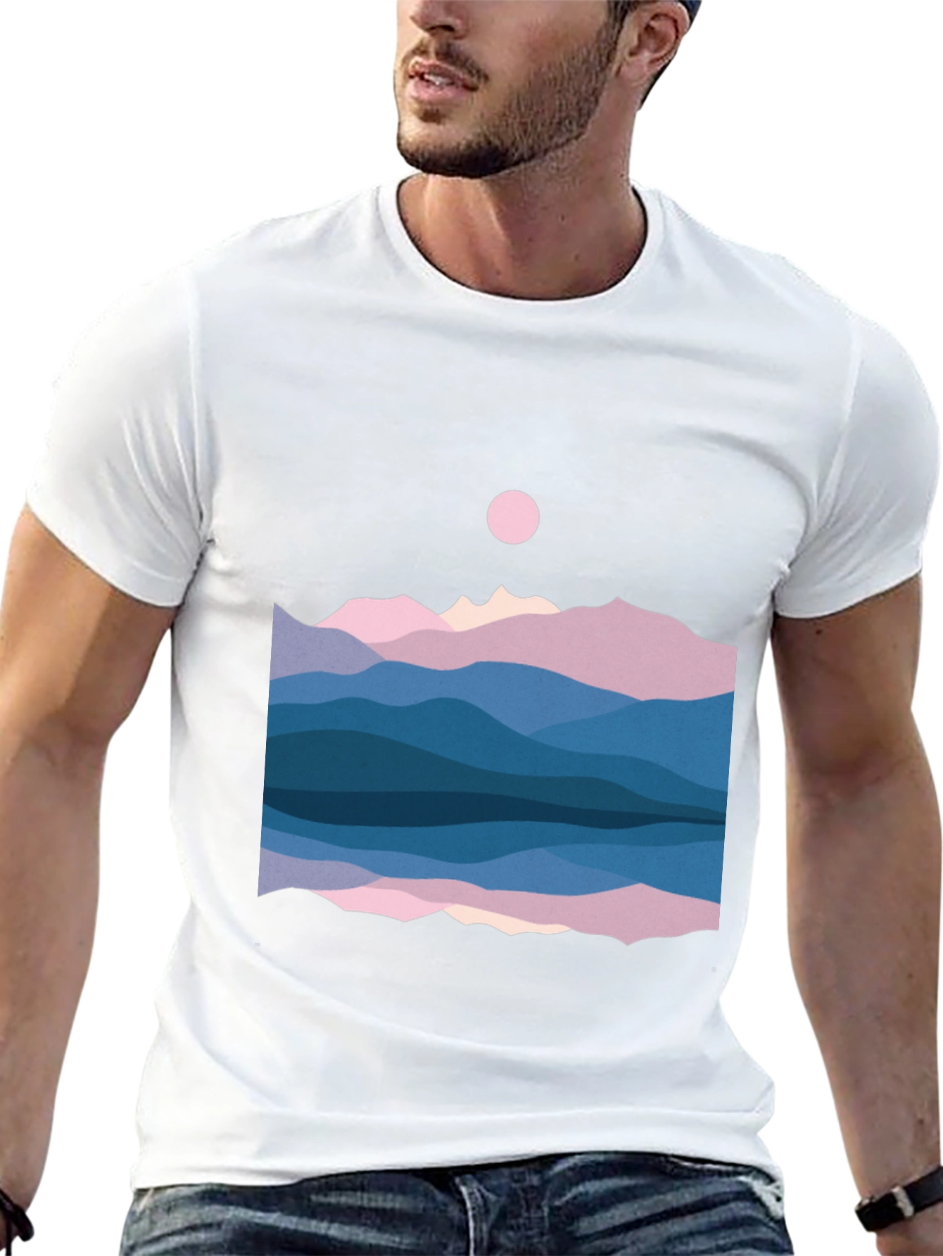 Mountainscape Graphic Tee - Nature Inspired Shirt