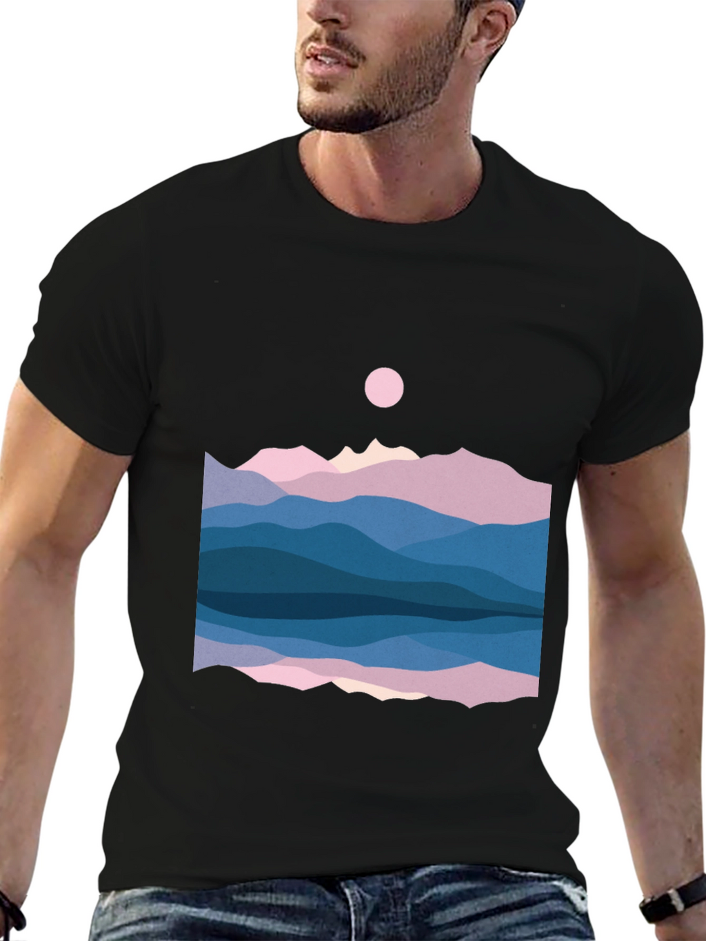 Mountainscape Graphic Tee - Nature Inspired Shirt
