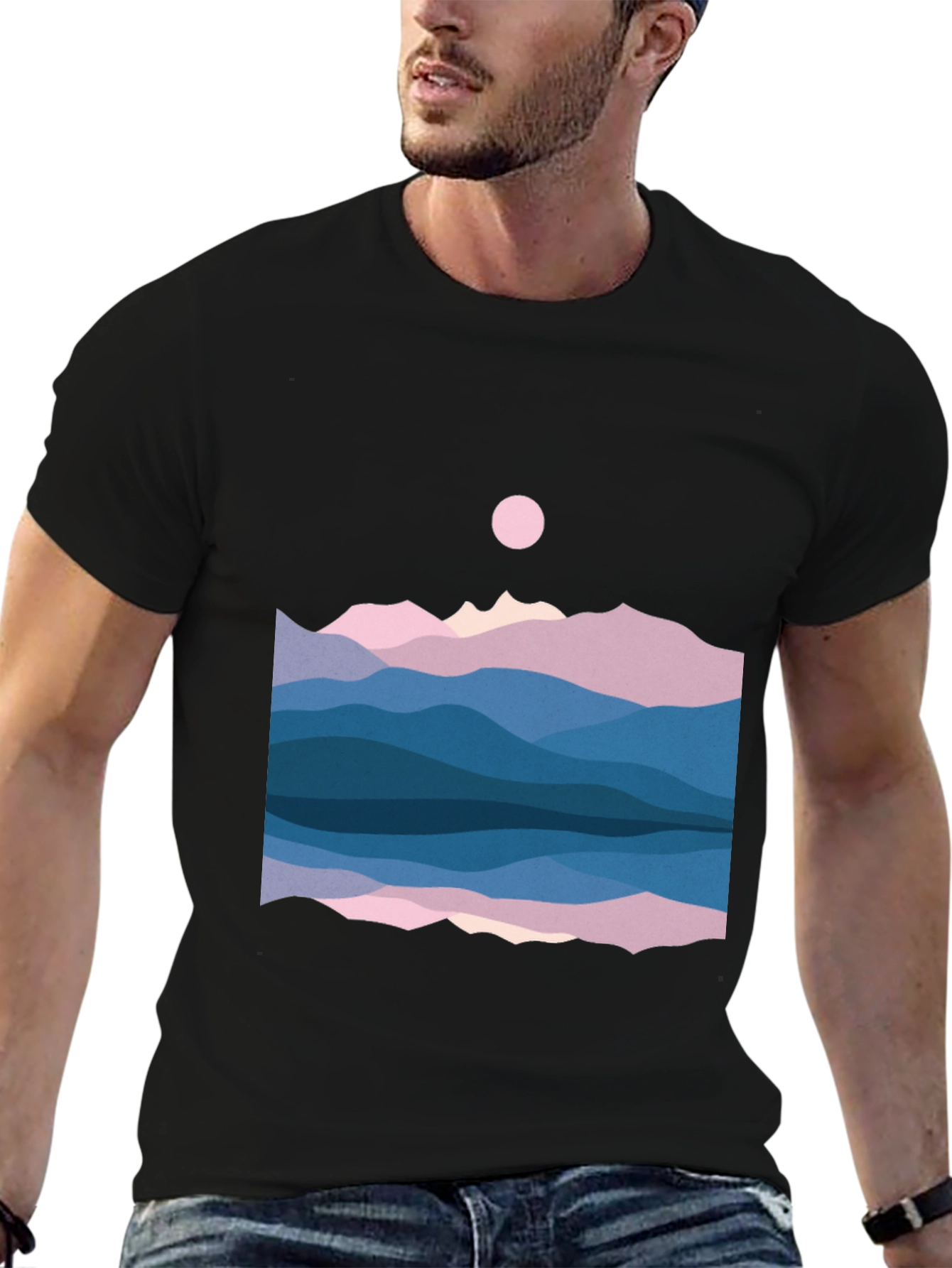 Mountainscape Graphic Tee - Nature Inspired Shirt