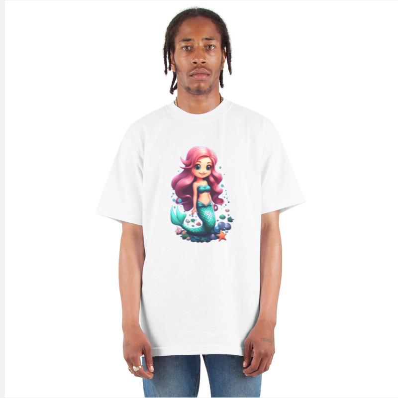 Adorable Chibi Mermaid with Pink Hair