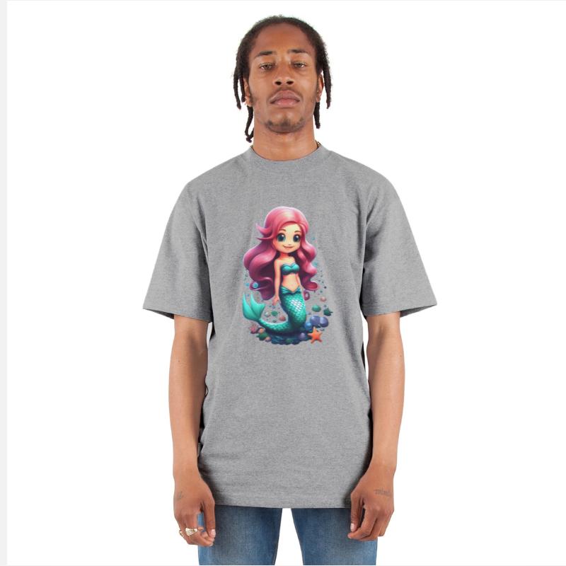 Adorable Chibi Mermaid with Pink Hair