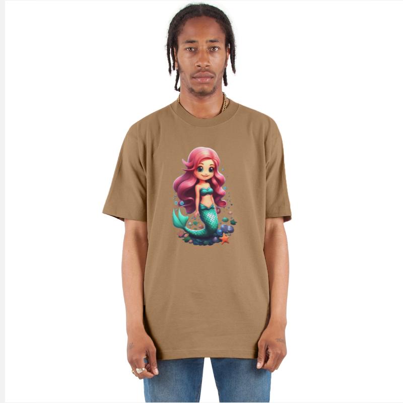 Adorable Chibi Mermaid with Pink Hair