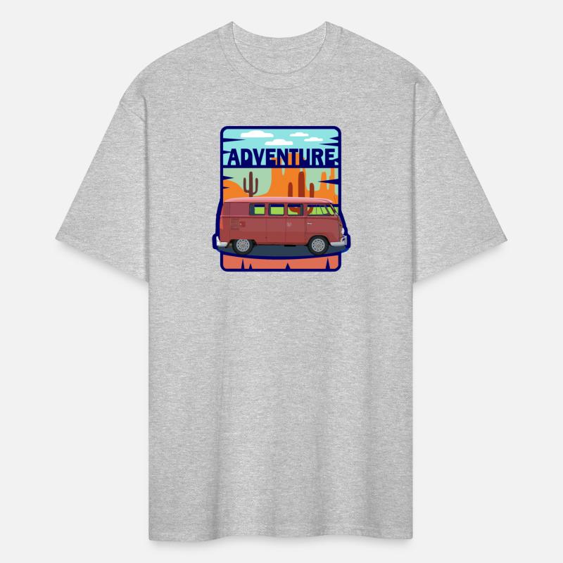 Adventure Van in the Desert in Pastel Colors