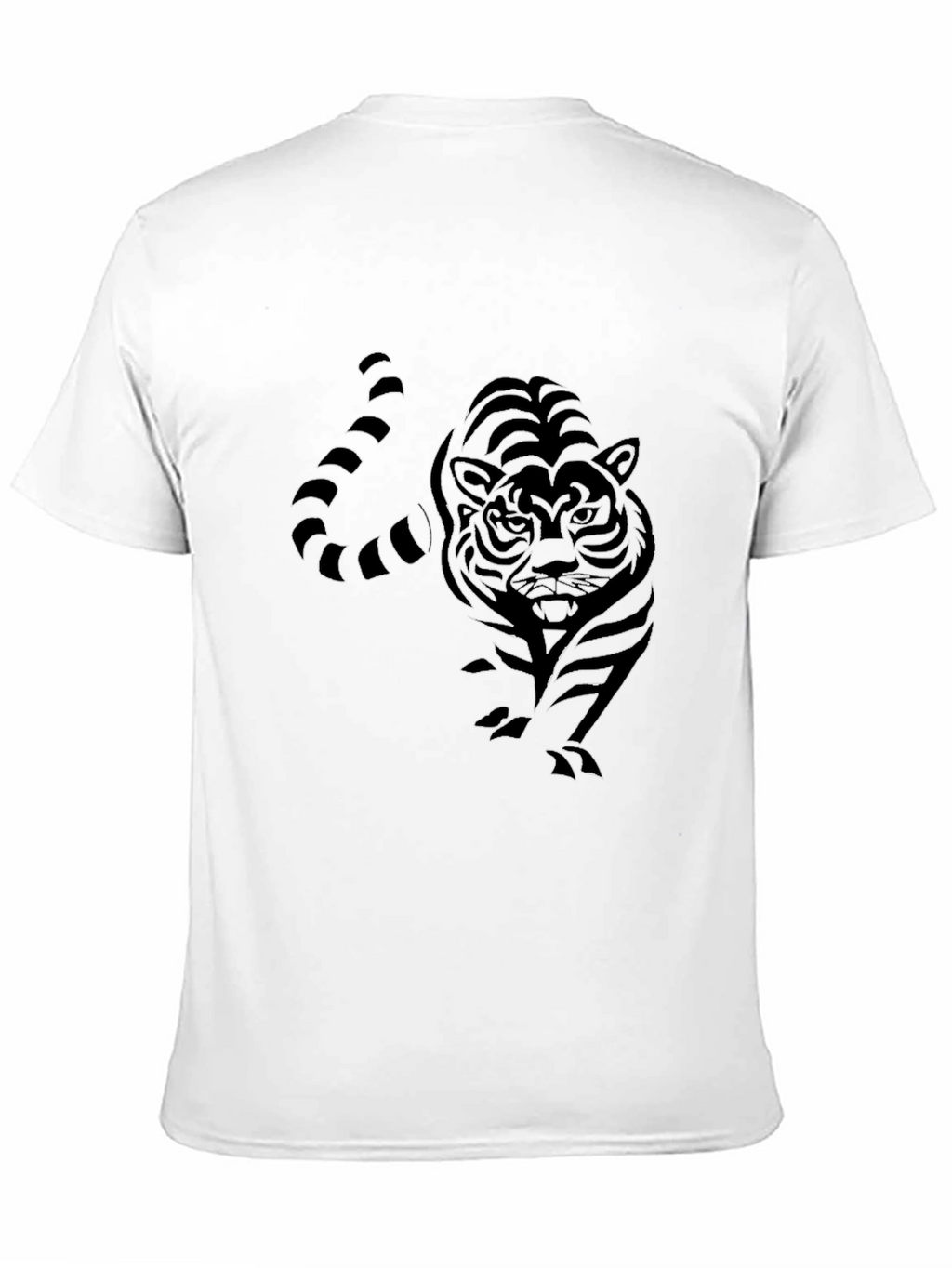 Black Tiger Graphic Tee - Mens Fashion