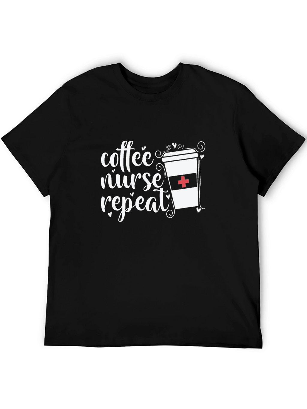 Coffee Nurse Repeat Graphic Tee - Unisex