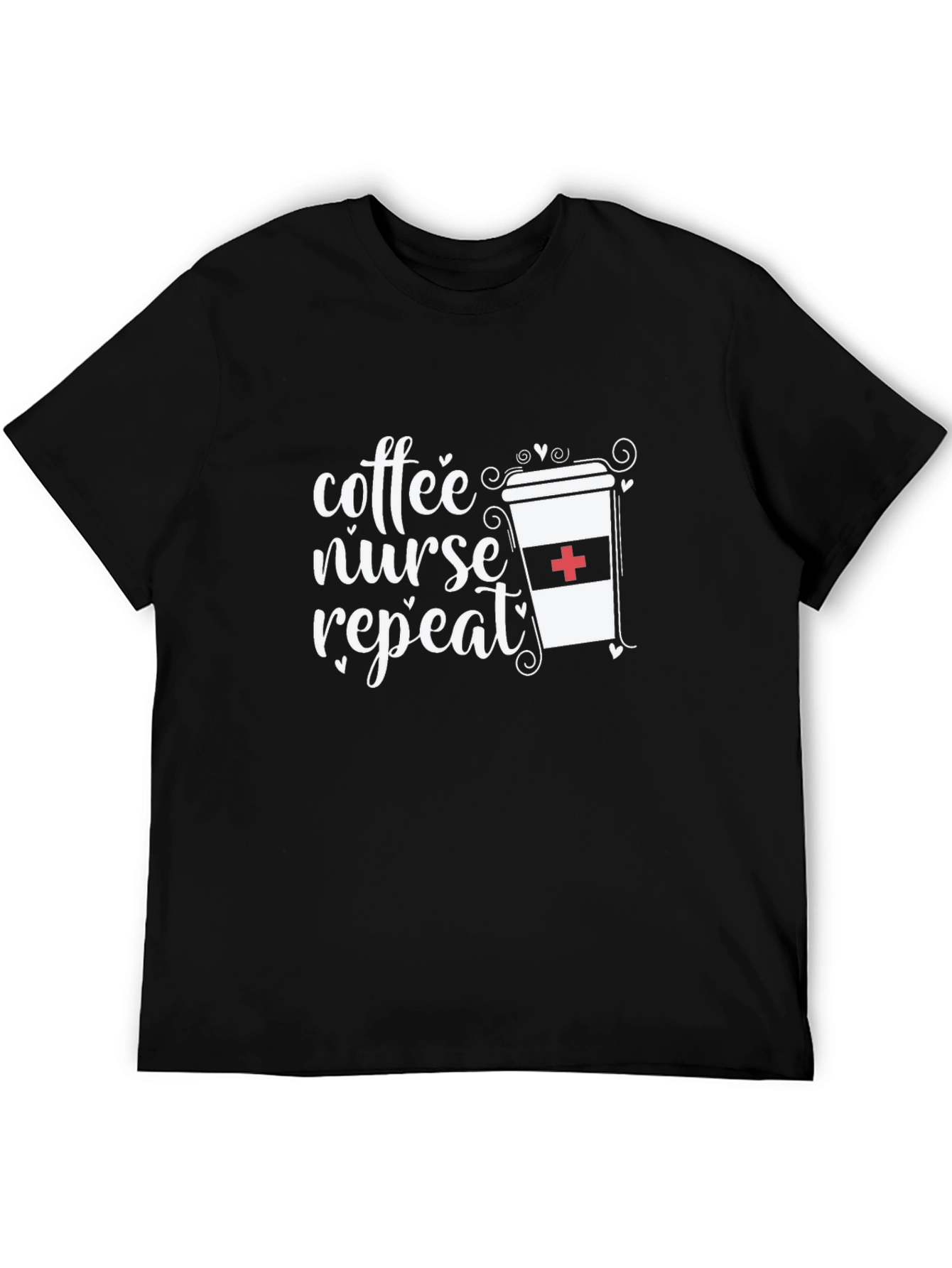 Coffee Nurse Repeat Graphic Tee - Unisex