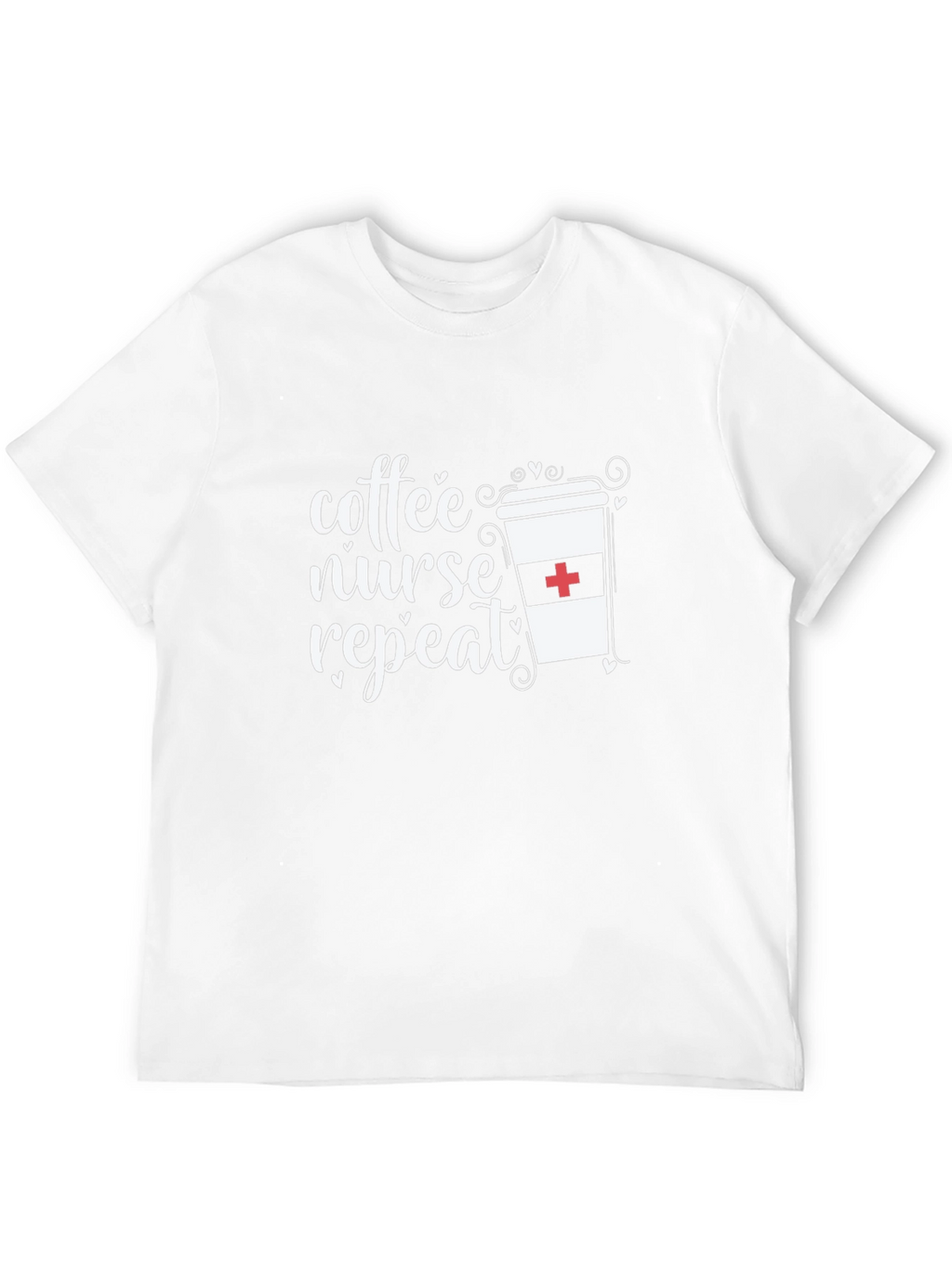 Coffee Nurse Repeat Graphic Tee - Unisex