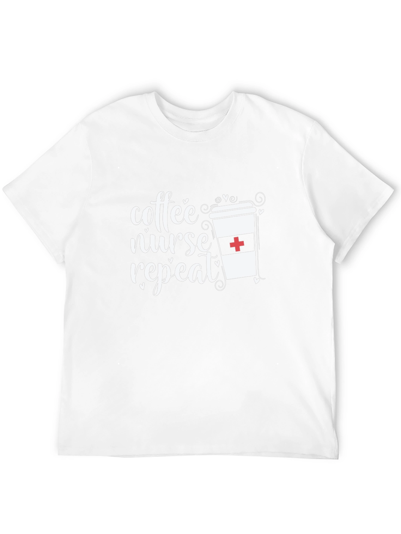 Coffee Nurse Repeat Graphic Tee - Unisex