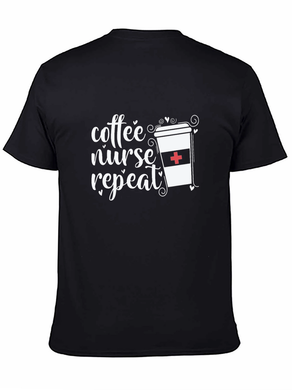 Coffee Nurse Repeat Graphic Tee - Unisex