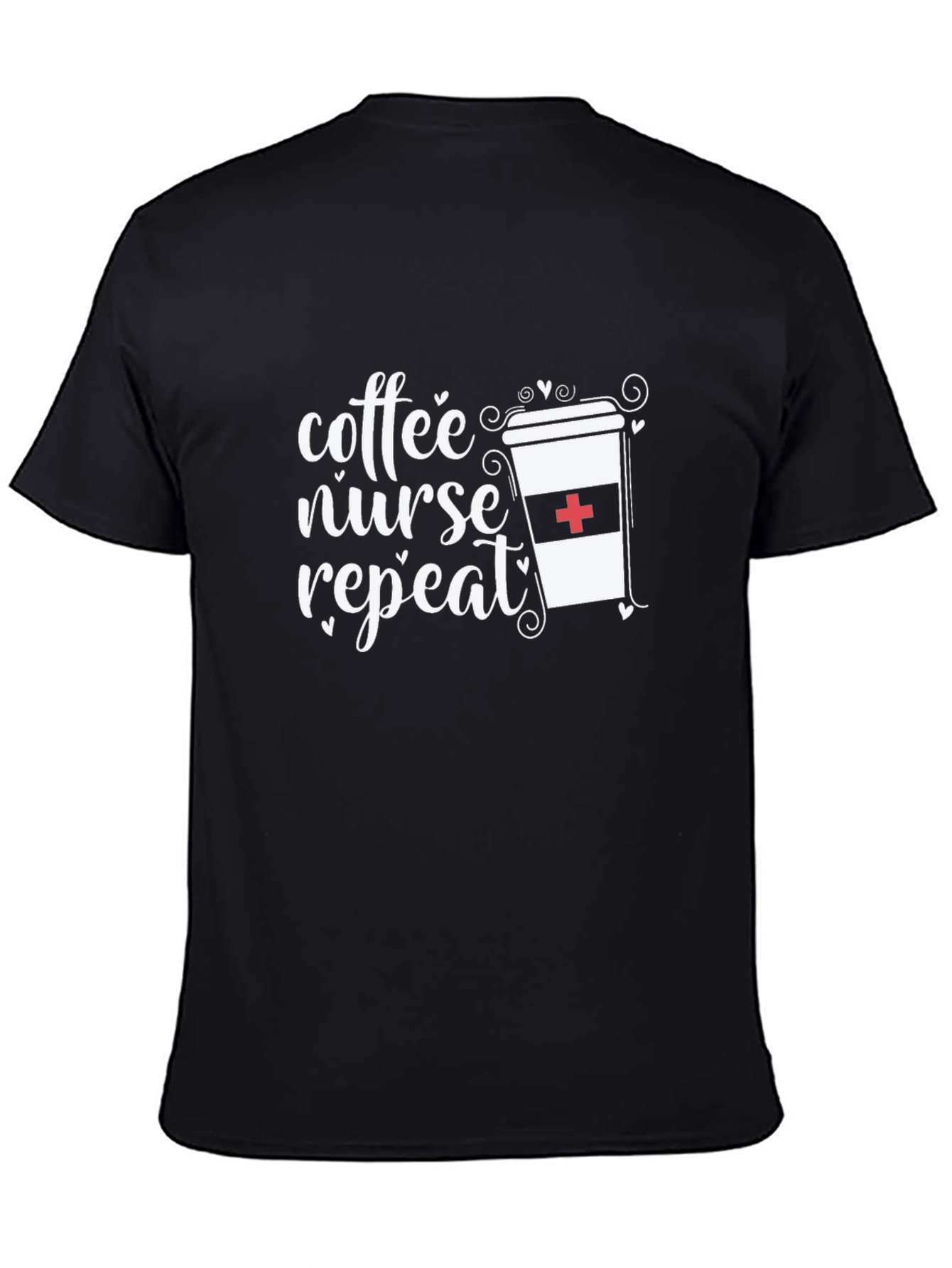 Coffee Nurse Repeat Graphic Tee - Unisex