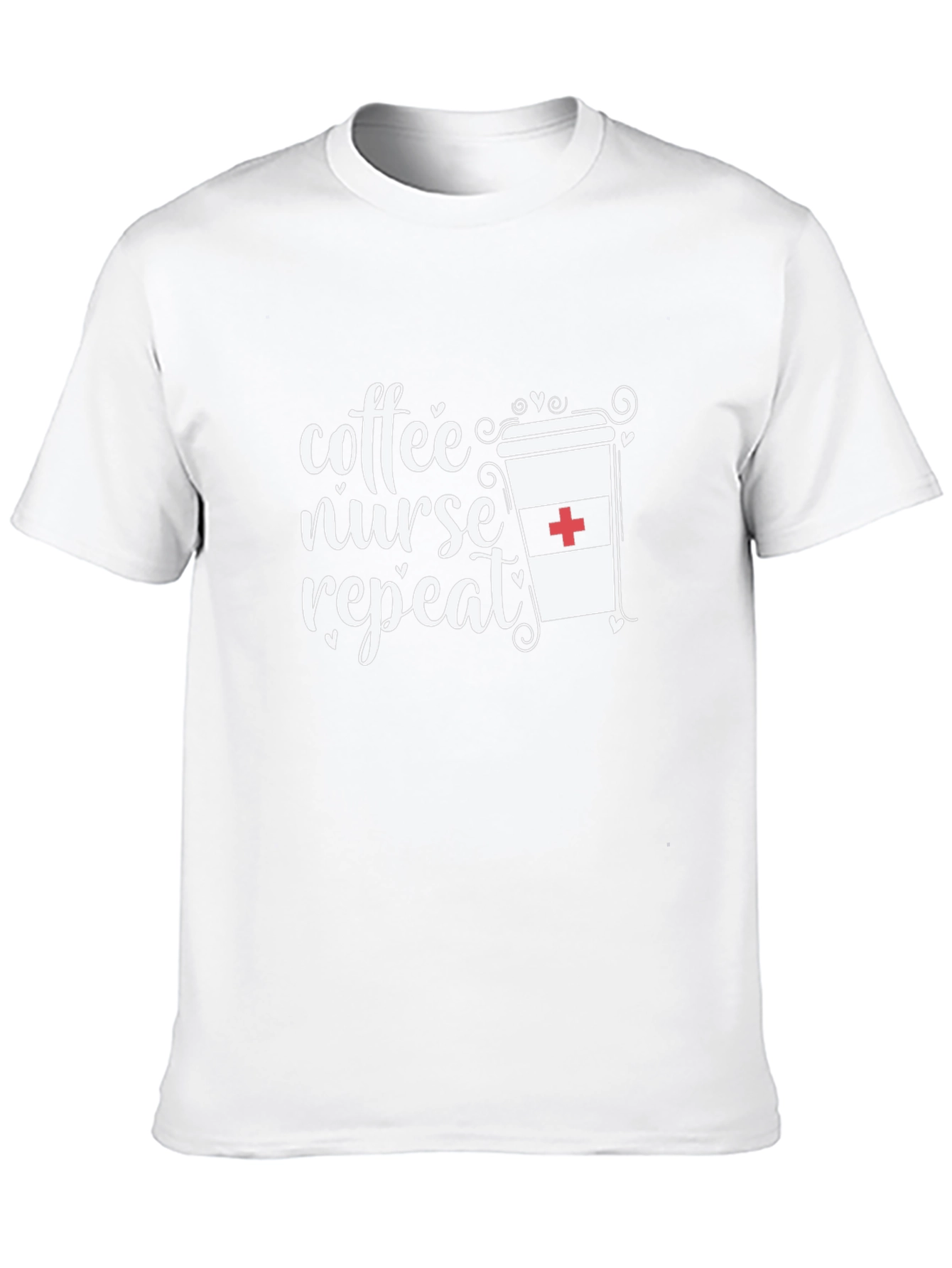 Coffee Nurse Repeat Graphic Tee - Unisex