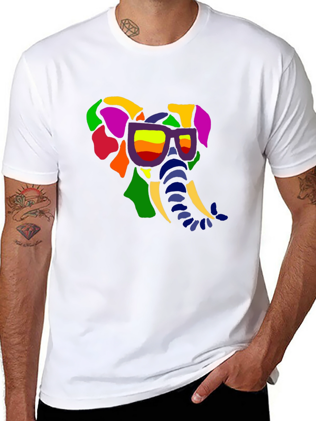 Cool Elephant Tee - Funky Graphic T-Shirt