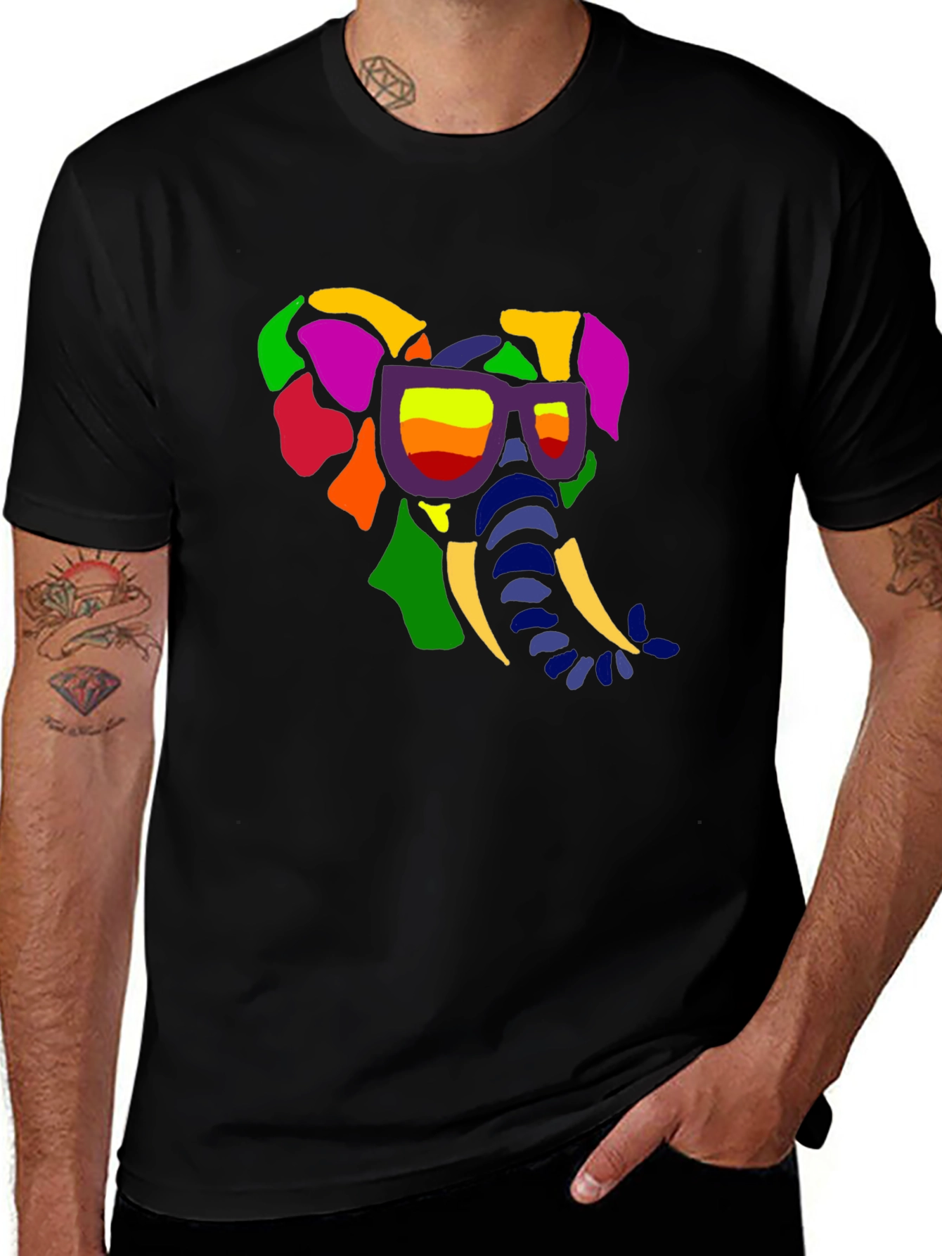 Cool Elephant Tee - Funky Graphic T-Shirt