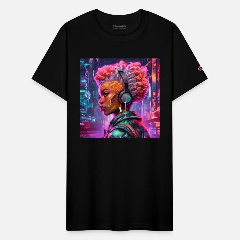 African American Woman Cyberpunk