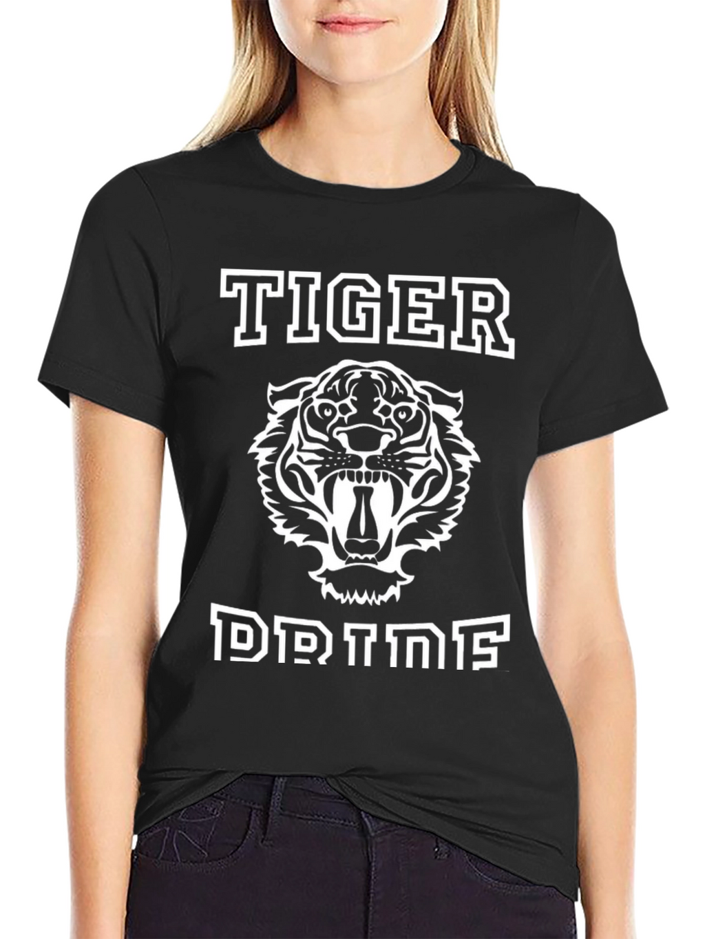 Tiger Prime Graphic Tee - Black Cotton Blend