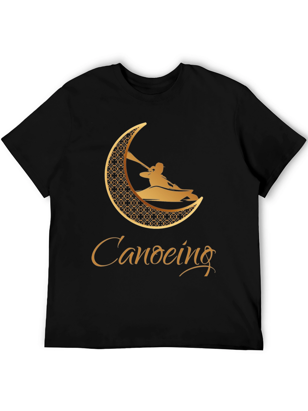 Canoeing Graphic Tee - Black