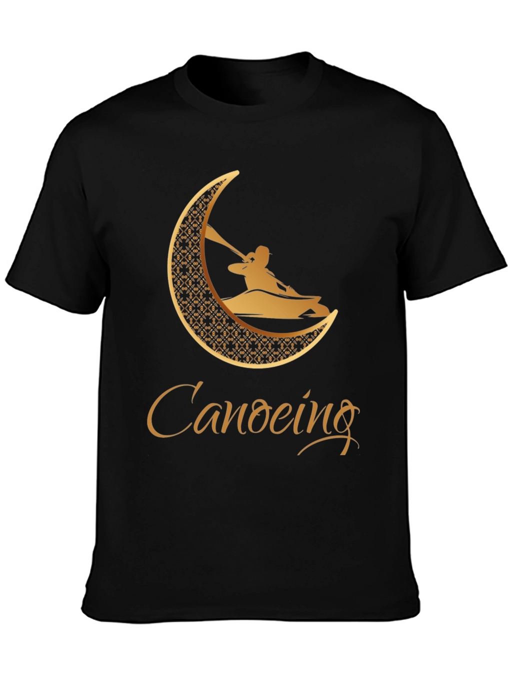 Canoeing Graphic Tee - Black