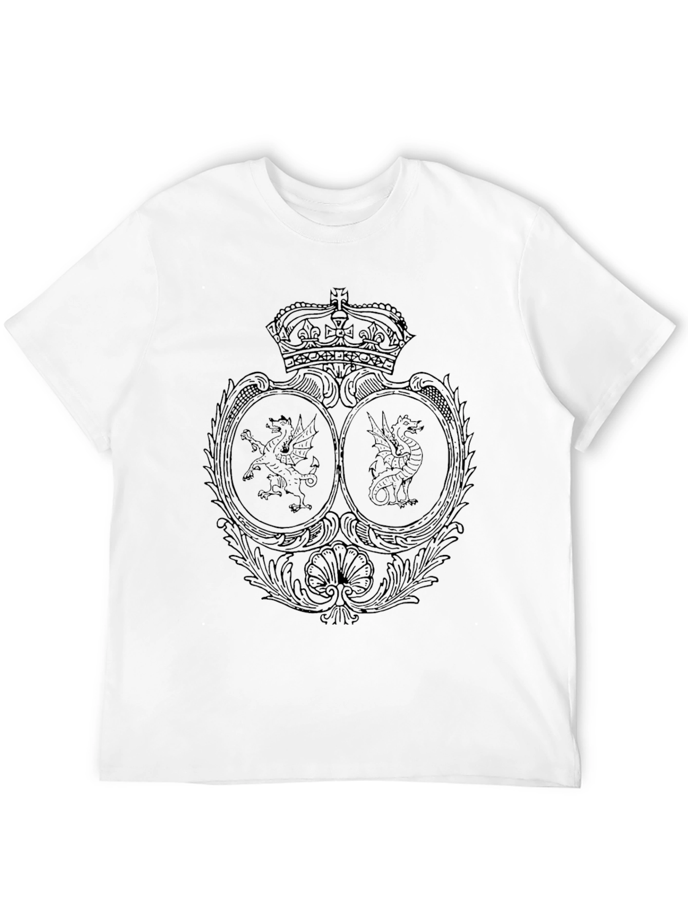 Dragon Crest Graphic Tee - Classic Black T-Shirt