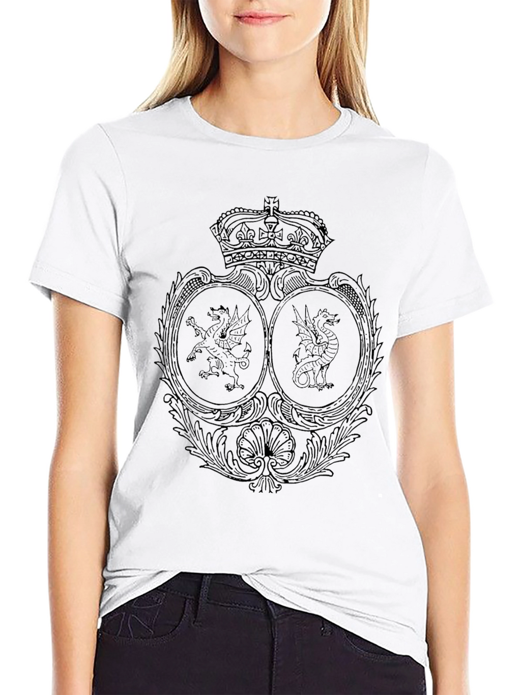 Dragon Crest Graphic Tee - Classic Black T-Shirt