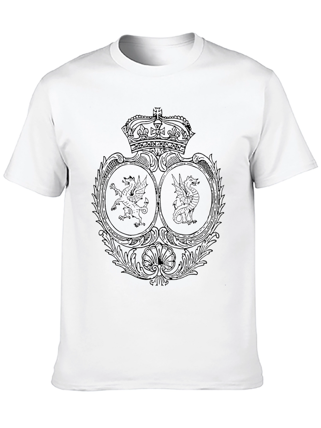 Dragon Crest Graphic Tee - Classic Black T-Shirt