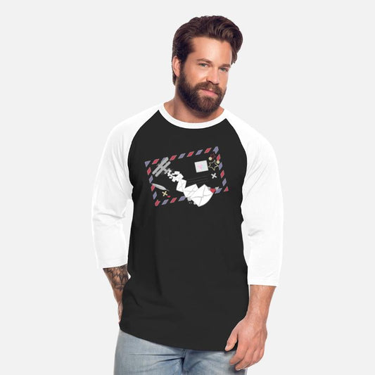 Airmail frame with letters & mail plane symbol