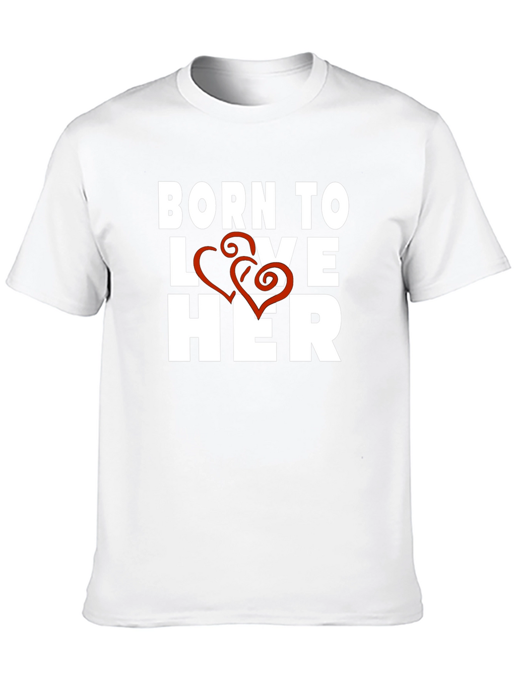 Born to Love Her Black Graphic Tee