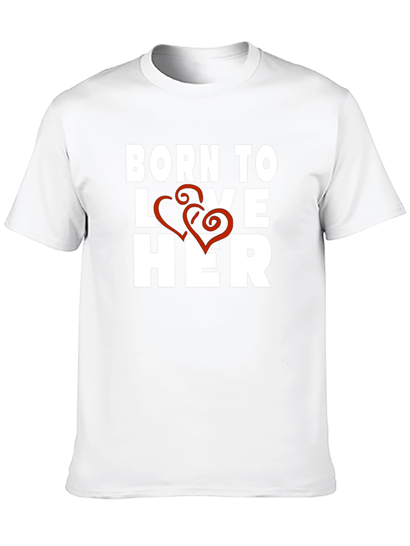 Born to Love Her Black Graphic Tee