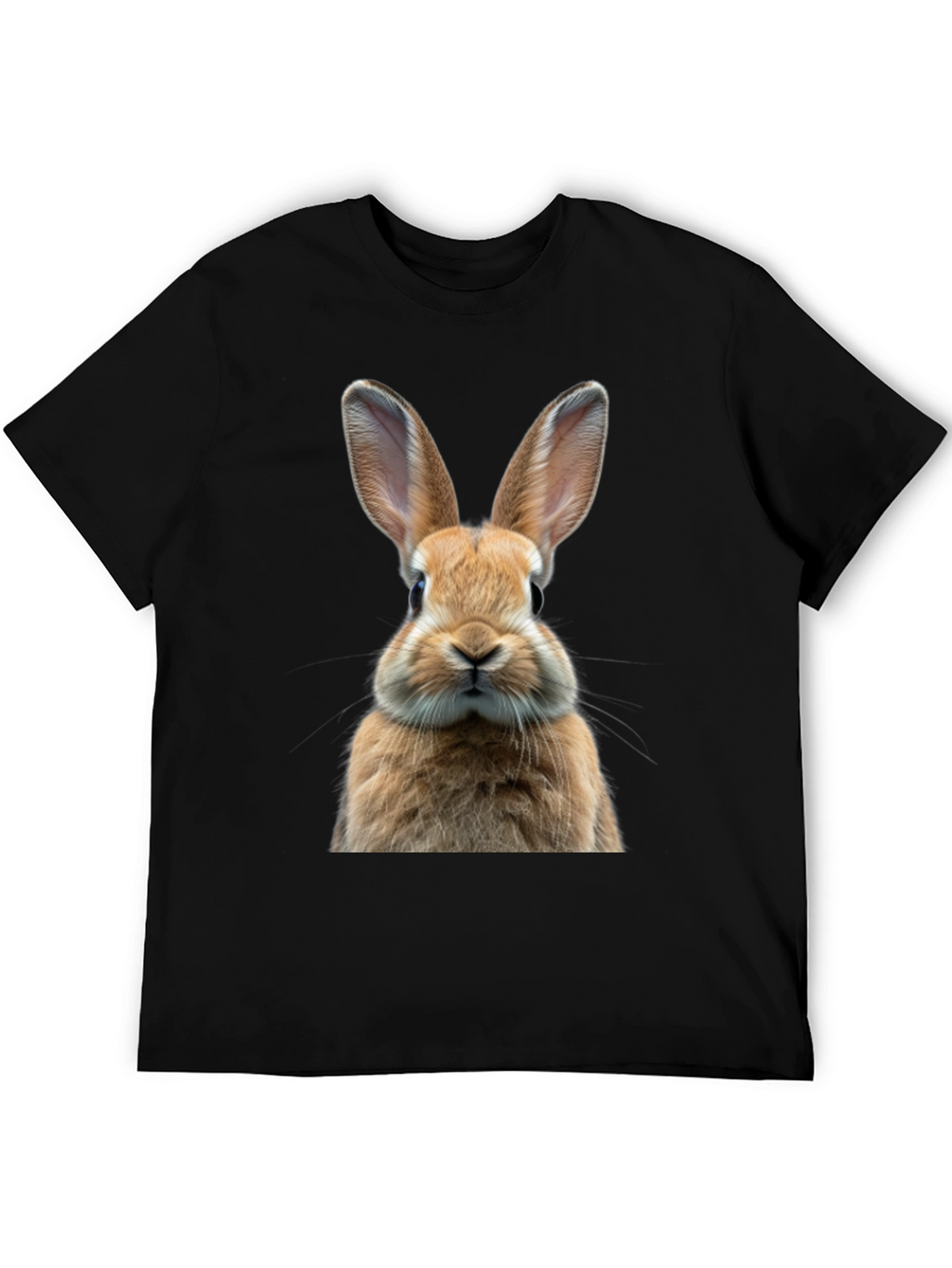 Rabbit Graphic Tee - Cute Animal Print Shirt