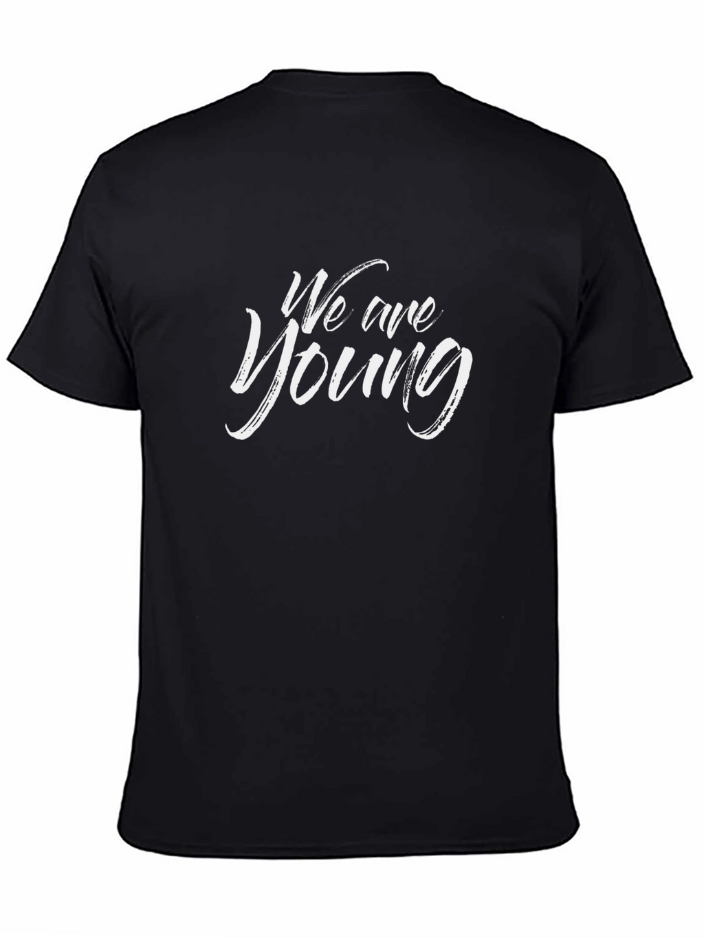 We Are Young Graphic Black T-Shirt