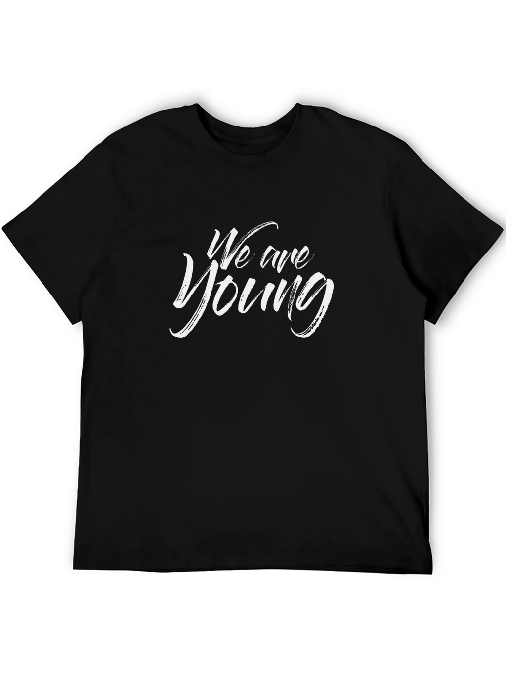 We Are Young Graphic Black T-Shirt
