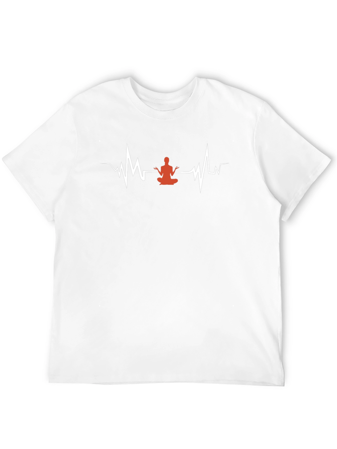 Yoga Heartbeat T-Shirt - Black Cotton Tee