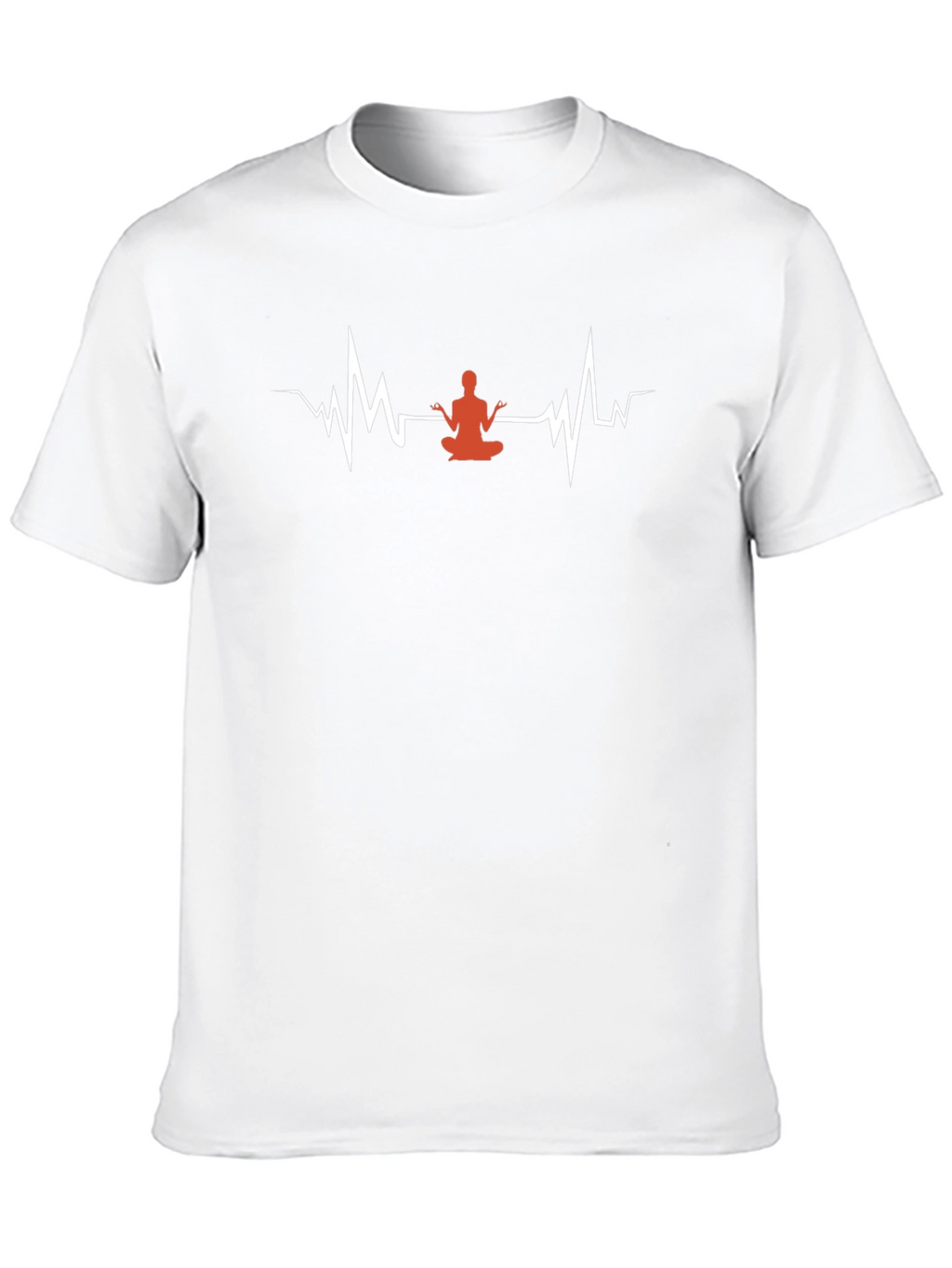 Yoga Heartbeat T-Shirt - Black Cotton Tee